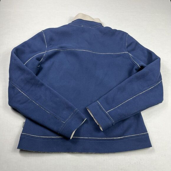 The North Face Womens A5 Faux Suede Fleece Lined Jacket M Blue Outdoor FLAW - Picture 10 of 13